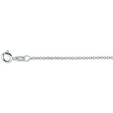 Collier anker rond zilver, de schakelbreedte is 1.1mm.