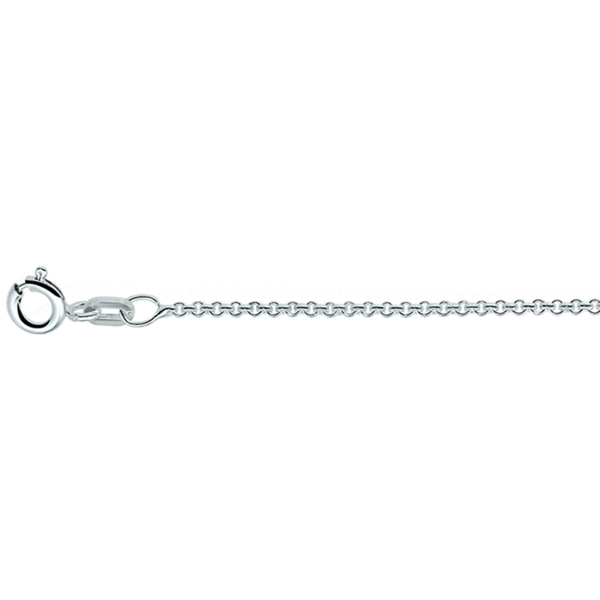 Collier anker rond zilver, de schakelbreedte is 1.1mm.