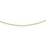 Geelgouden collier met anker schakel. De schakelbreedte is 1.1mm.&nbsp;
