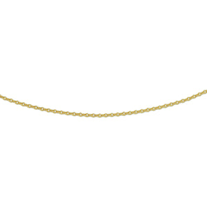 Geelgouden collier met anker schakel. De schakelbreedte is 1.1mm.&nbsp;