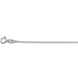 Collier gourmet schakel zilver 925, de schakelbreedte is 1.2mm.