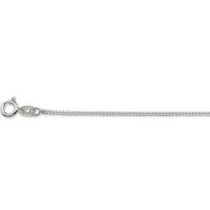 Collier gourmet schakel zilver 925, de schakelbreedte is 1.2mm.