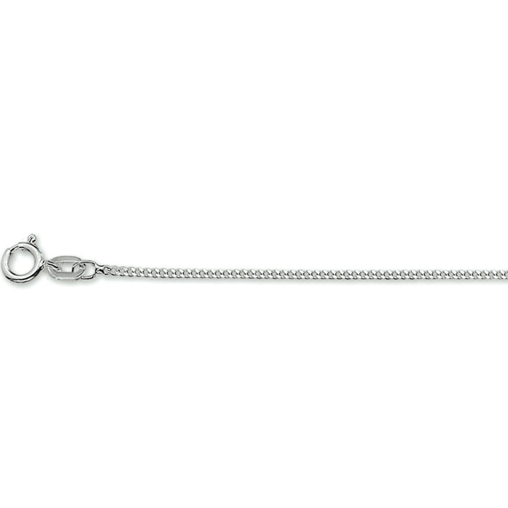 Collier gourmet schakel zilver 925, de schakelbreedte is 1.2mm.
