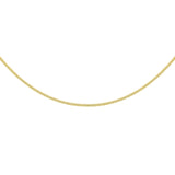 Verguld op 925 zilveren gourmette collier met een schakelbreedte van 1.2mm. Geen garantie op plating.