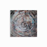 Eye of the Storm – abstract schilderij met krachtige beweging gemaakt door Lianne de Witte in haar atelier is Goes.