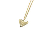 Hartvormig hartje van geelgoud.