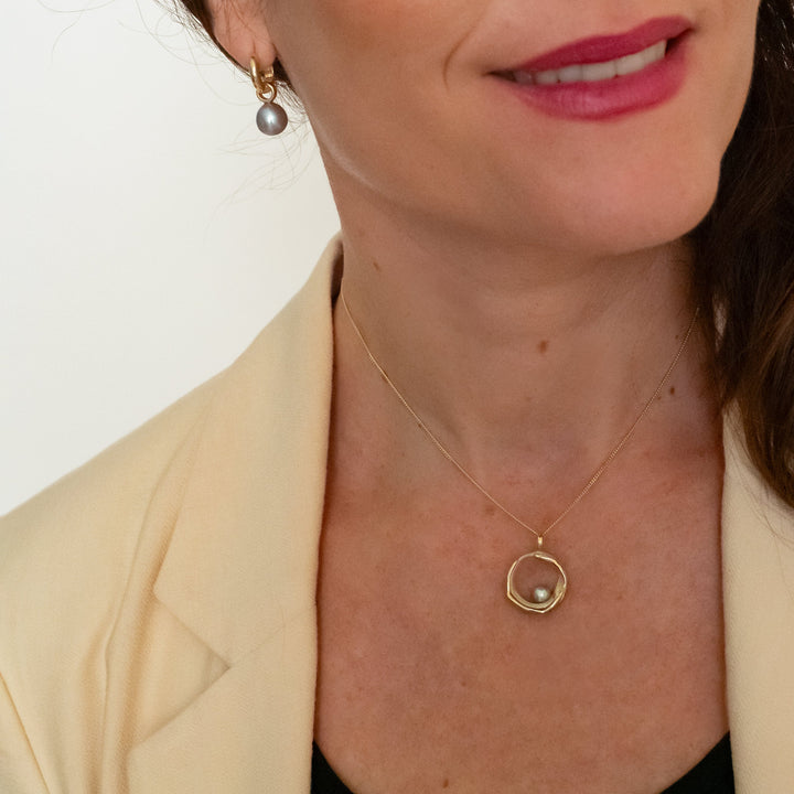 Hanger Ripple klein goud.