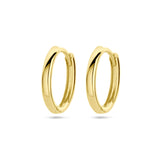 14k Geelgouden klapoorringen met een afmeting van 13.5x2mm.