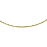 Collier met omega schakel, verguld. Mooi te combineren met gouden hangers uit de collecties.