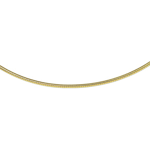 Collier met omega schakel, verguld. Mooi te combineren met gouden hangers uit de collecties.