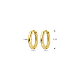 Mooie basic oorringen verguld.