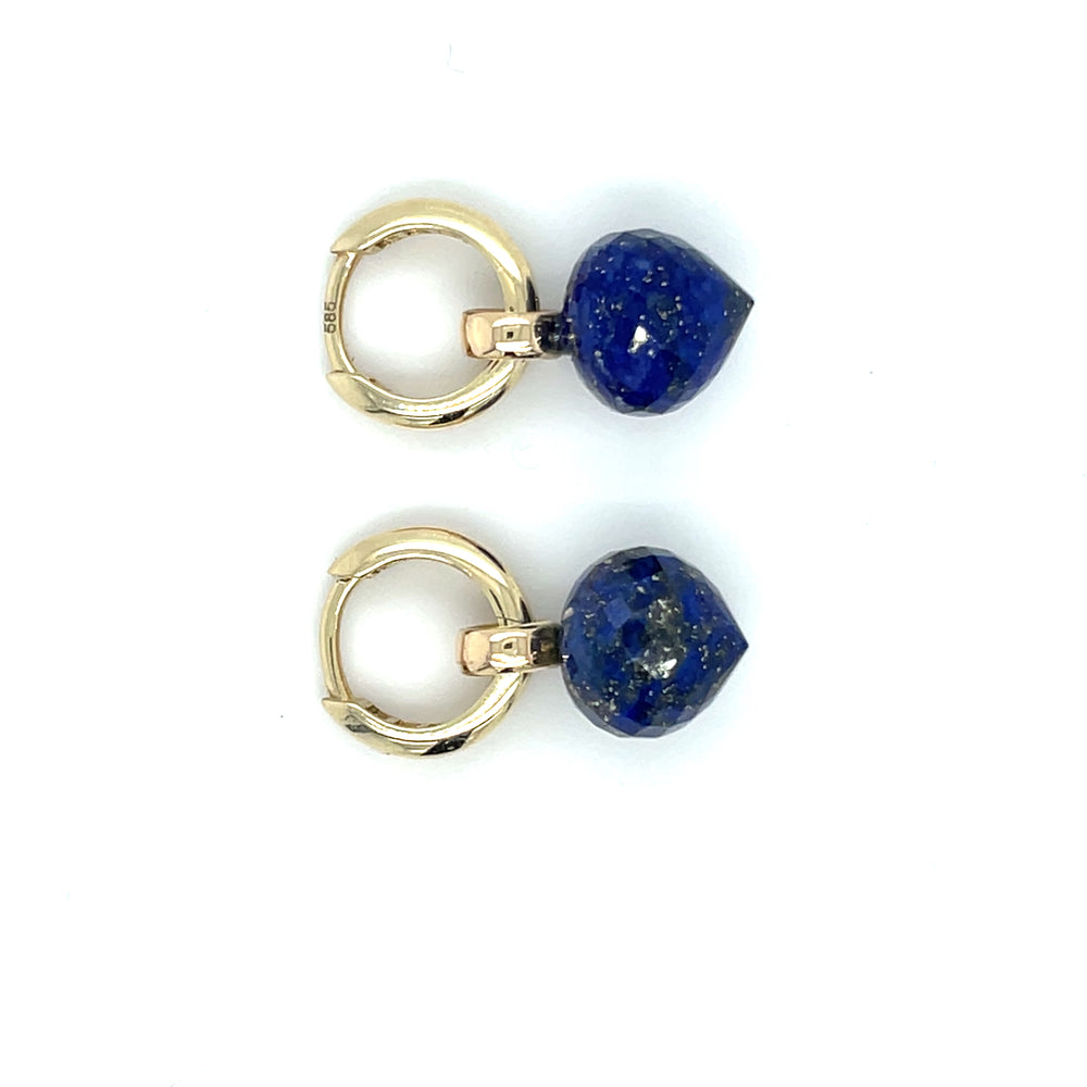 Gouden oorsieraden met Lapis Lazuli